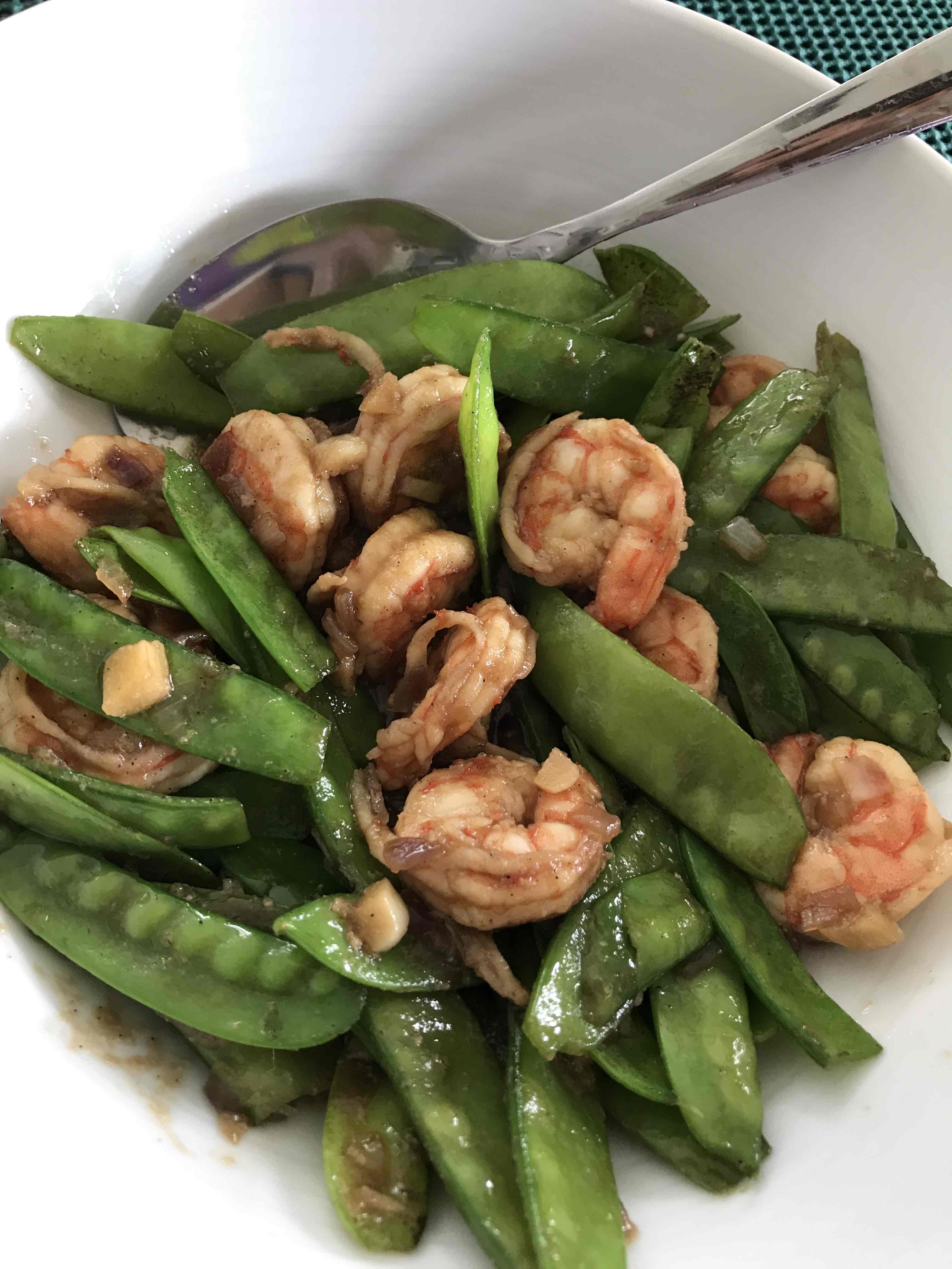 Recipe: Stir-fry Snow Peas with Shrimps | A Complicated Melody